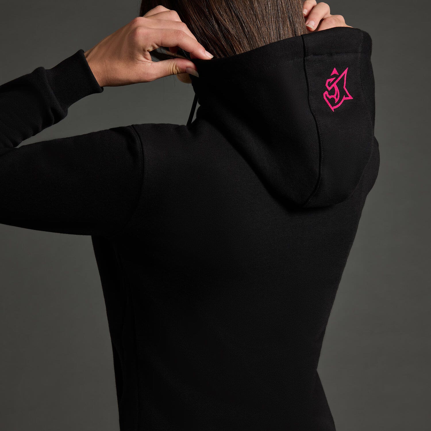 Cavalleria Toscana Felpa da Bambina CT x Iron Dames BLACK / PINK-5