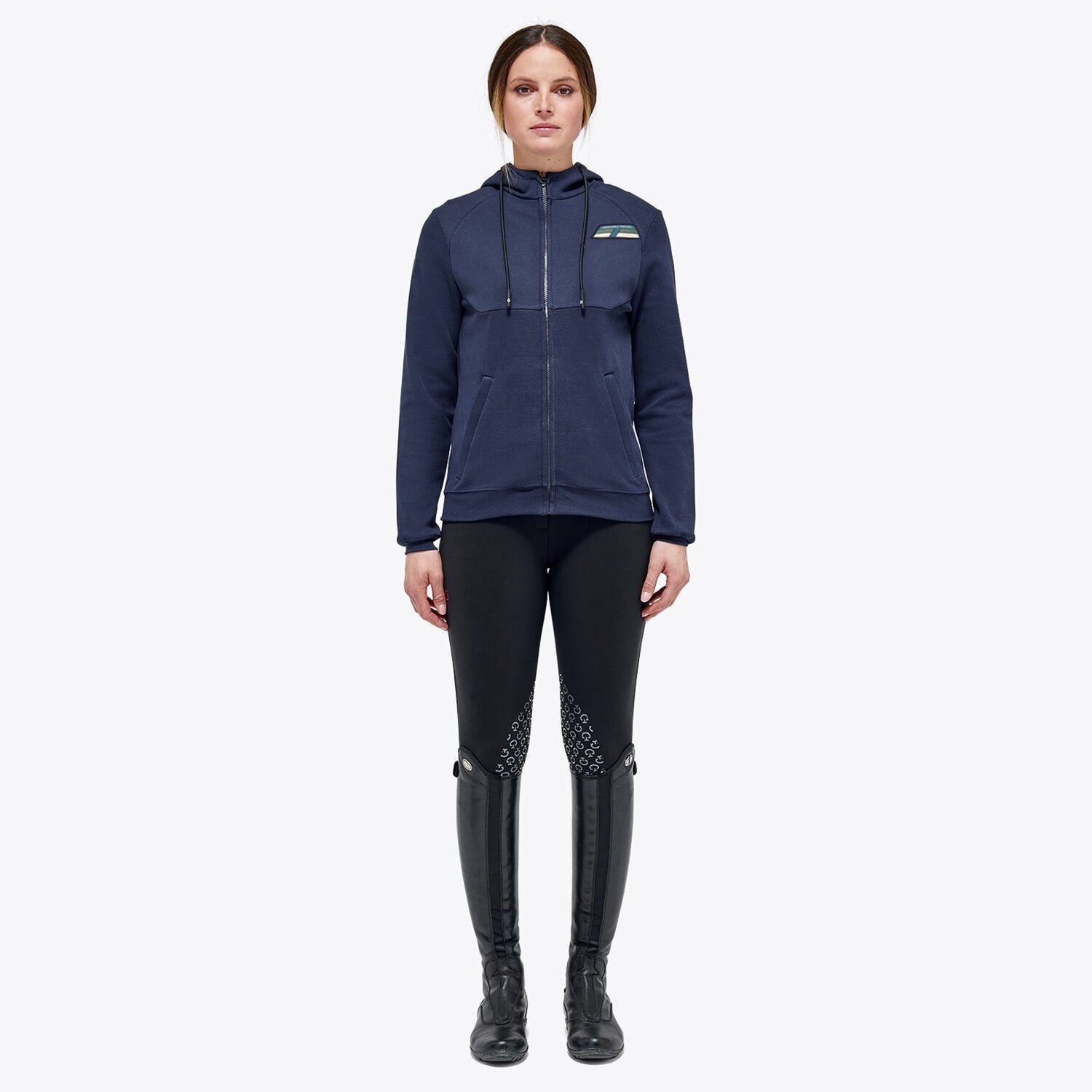 Women’s piqué cotton sweatshirt