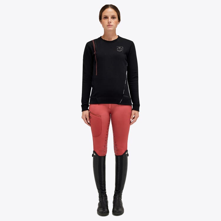 Cavalleria Toscana CT Academy women's cotton sweatshirt BLACK-1