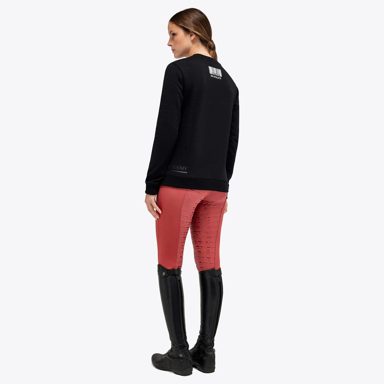 Cavalleria Toscana CT Academy women's cotton sweatshirt BLACK-3