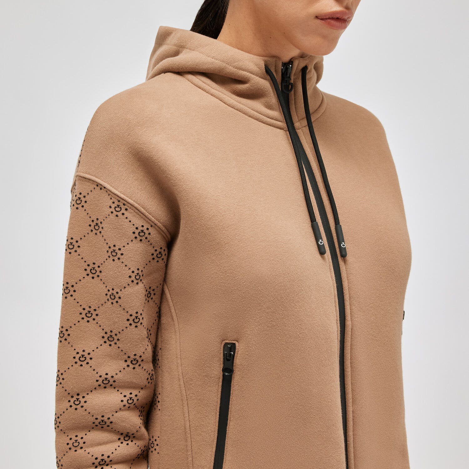 Cavalleria Toscana Women's hoodie CACAO-4