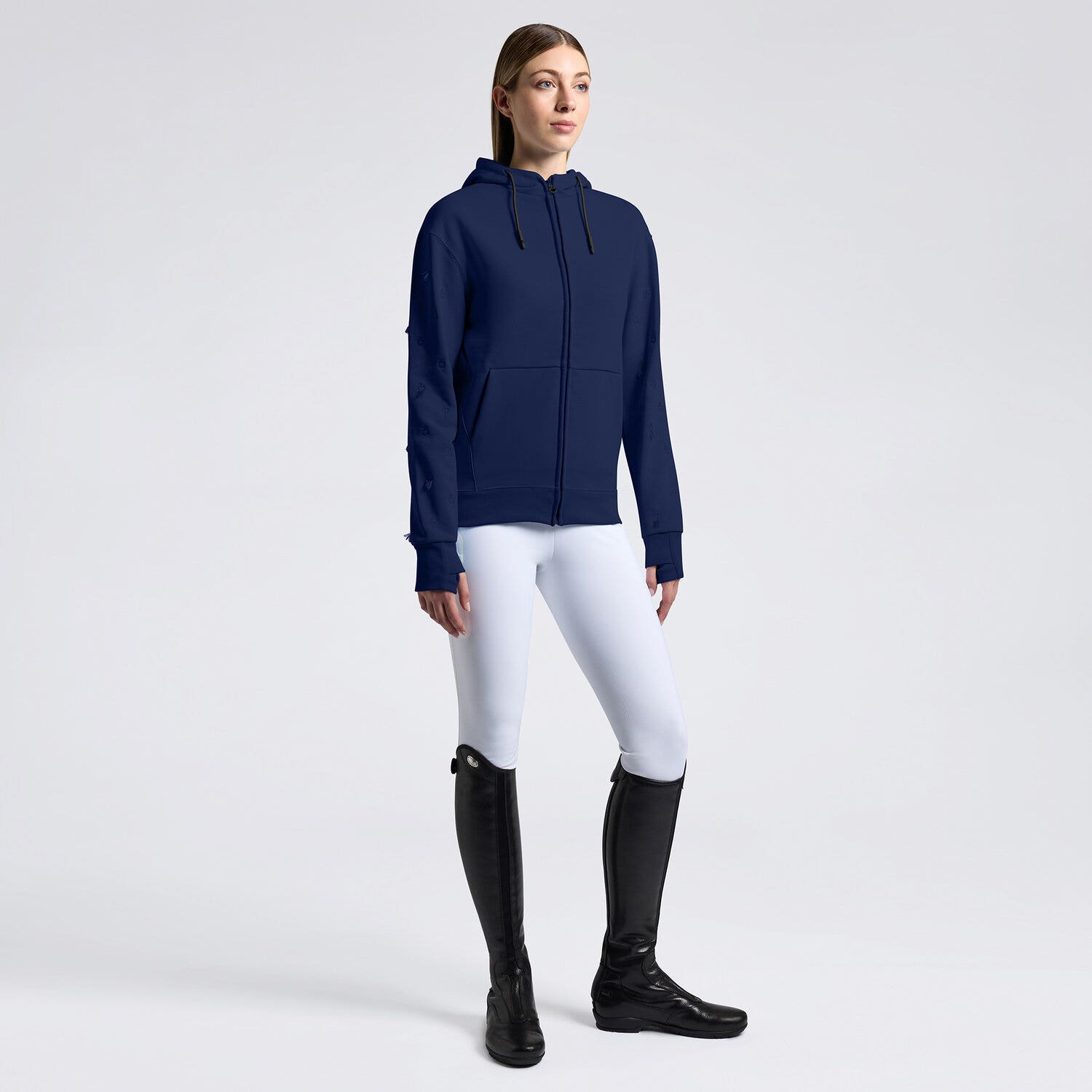 Cavalleria Toscana Cavalleria Toscana Women's Hoodie ROYAL BLUE-1