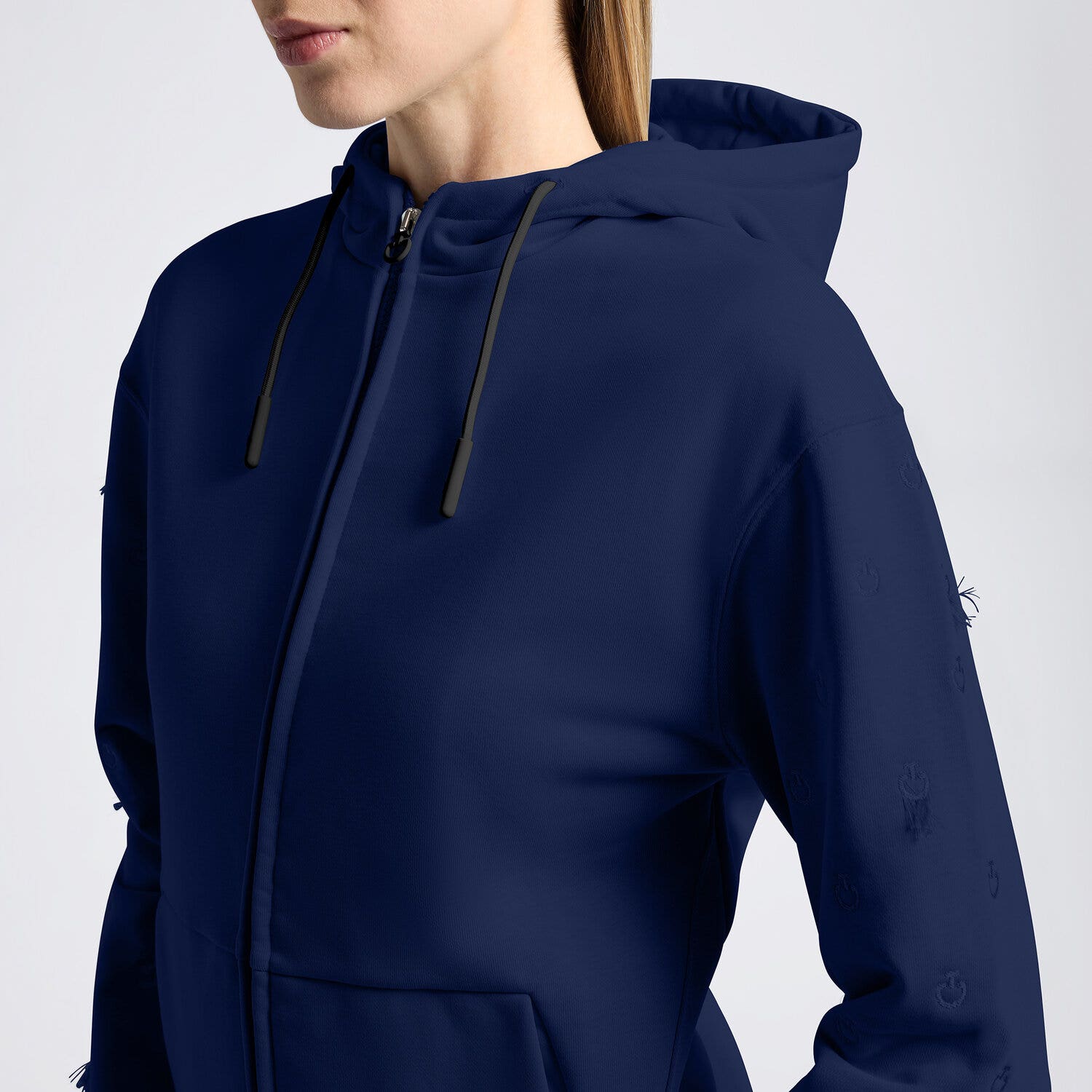Cavalleria Toscana Cavalleria Toscana Women's Hoodie ROYAL BLUE-3