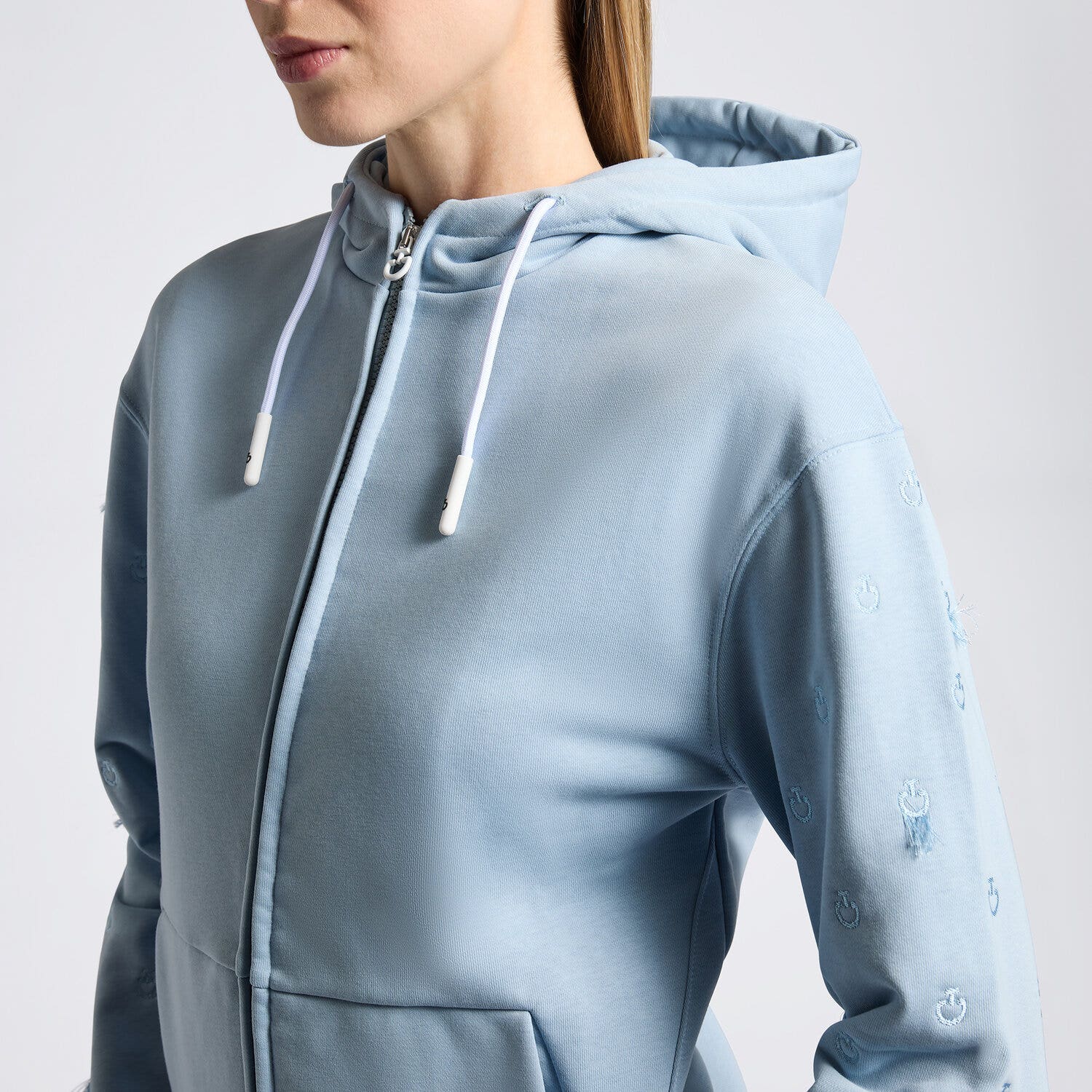 Cavalleria Toscana Cavalleria Toscana Women's Hoodie BLUE FOG-3