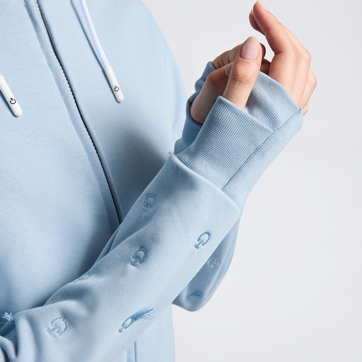 Cavalleria Toscana Cavalleria Toscana Women's Hoodie BLUE FOG-5