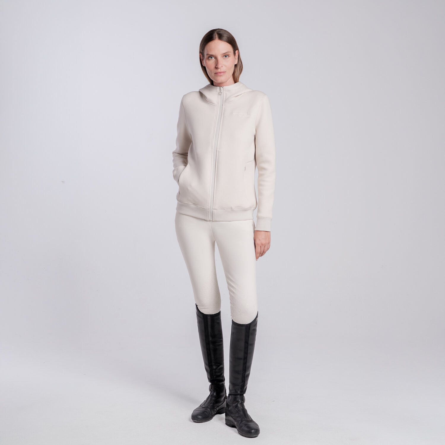 FELPA TECNICA CON CAPPUCCIO DA DONNA