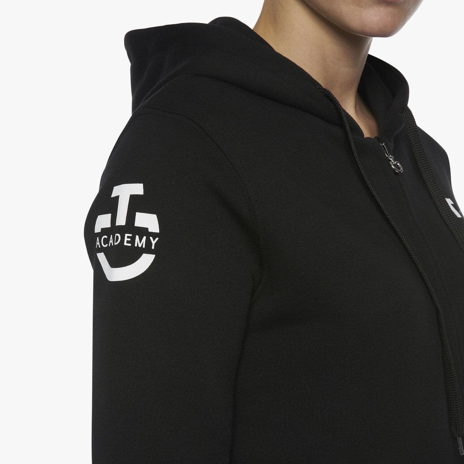 Cavalleria Toscana Women's Zip Sweatshirt BLACK-4