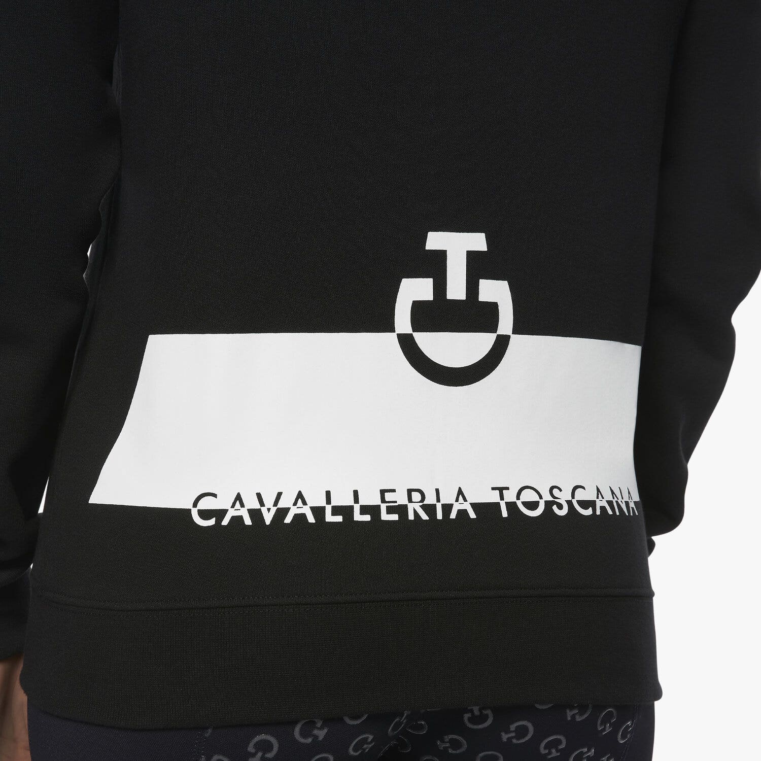 Cavalleria Toscana Women's Zip Sweatshirt BLACK-6