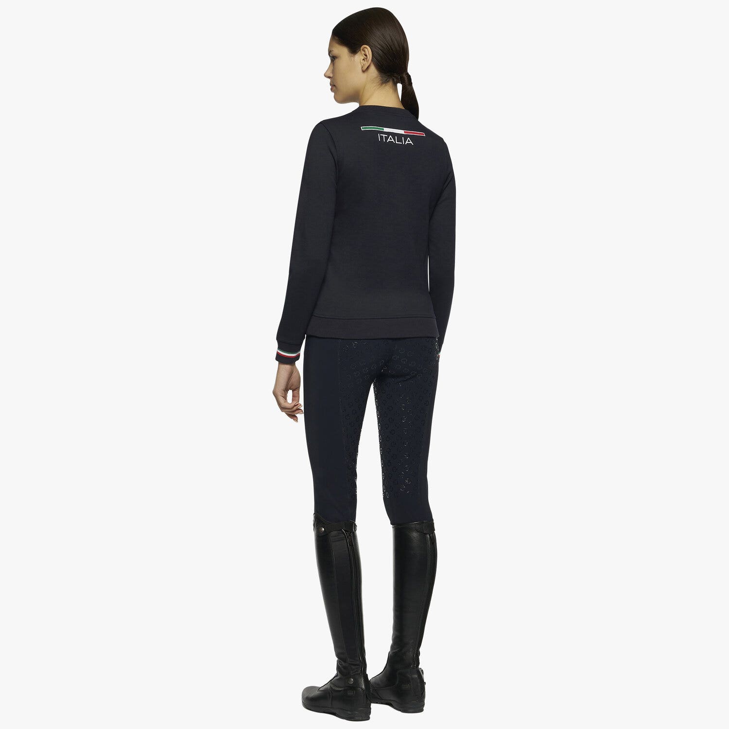 Cavalleria Toscana FISE crewneck sweatshirt NAVY-3