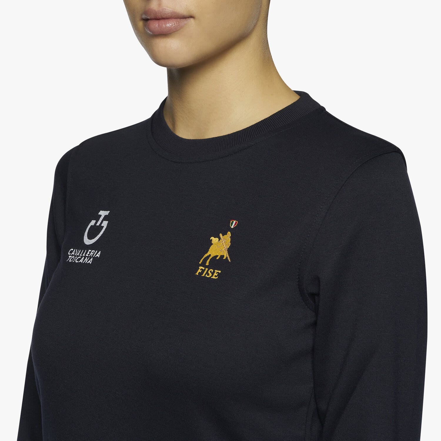Cavalleria Toscana FISE crewneck sweatshirt NAVY-5