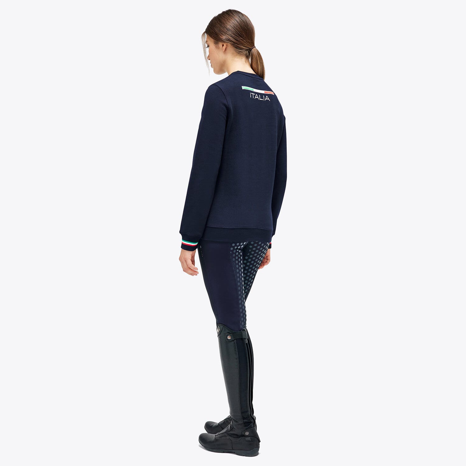Cavalleria Toscana FISE crewneck sweatshirt NAVY-3