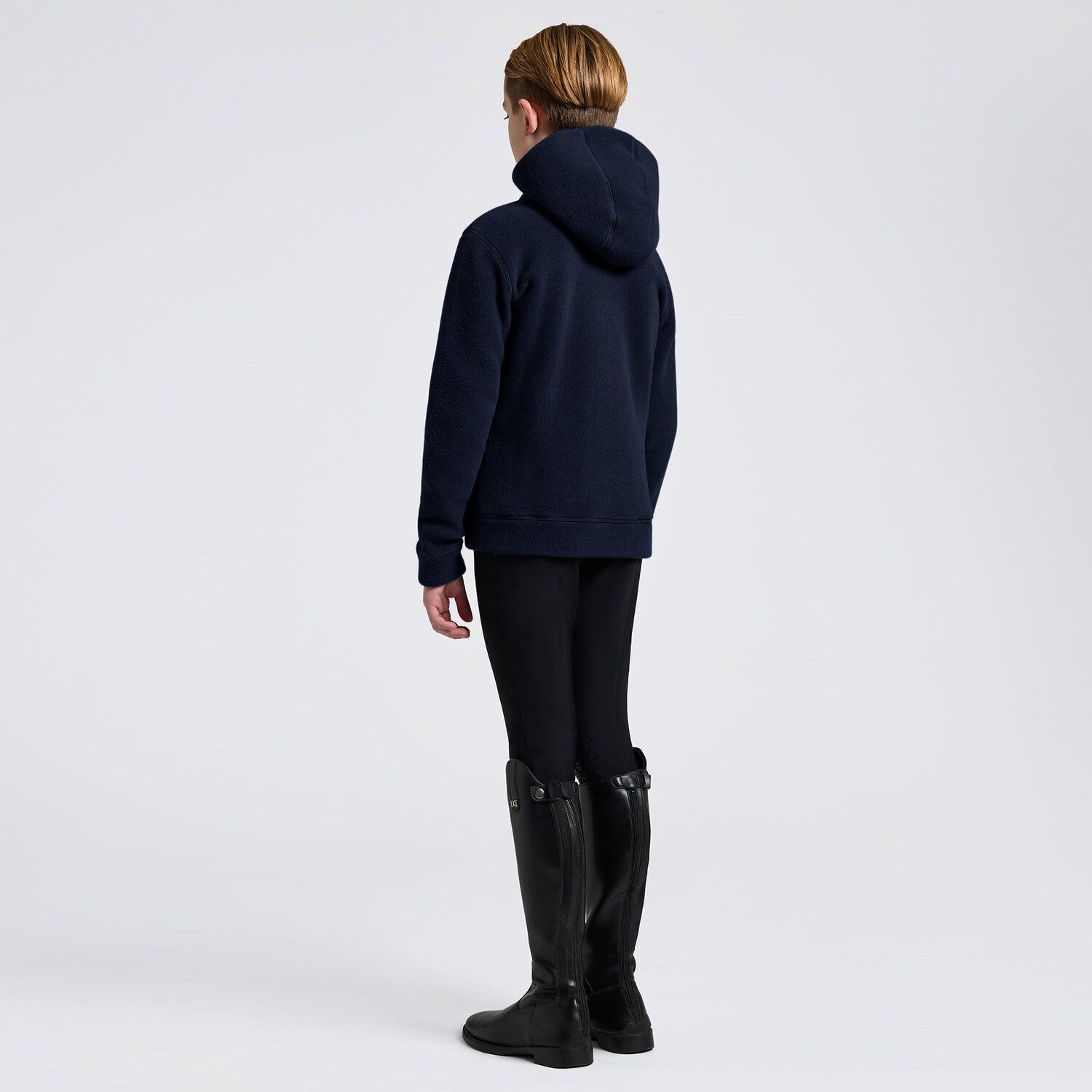 Cavalleria Toscana Cavalleria Toscana Unisex Zip Hoodie for Young Riders NAVY-2