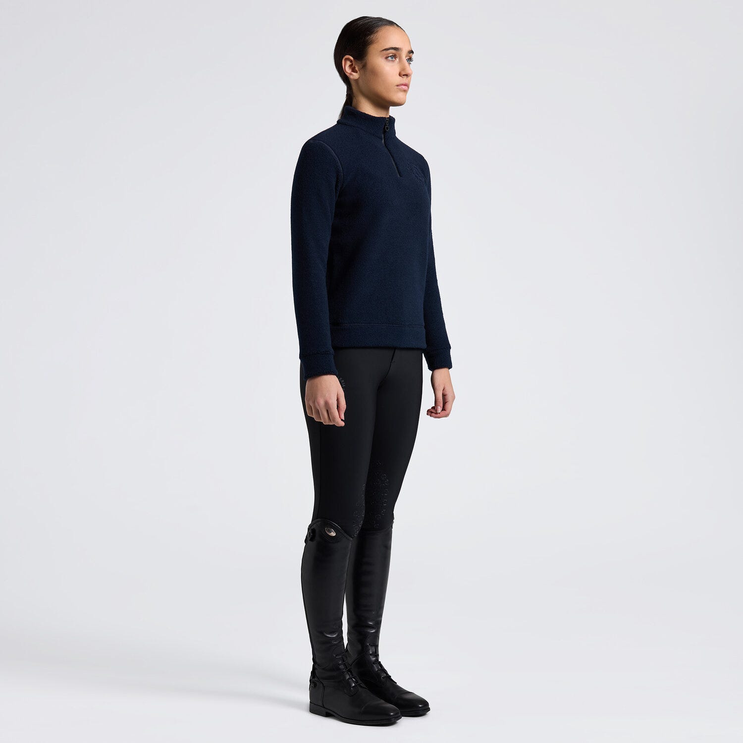 Cavalleria Toscana Unisex Young Riders Half Zip Fleece Sweater