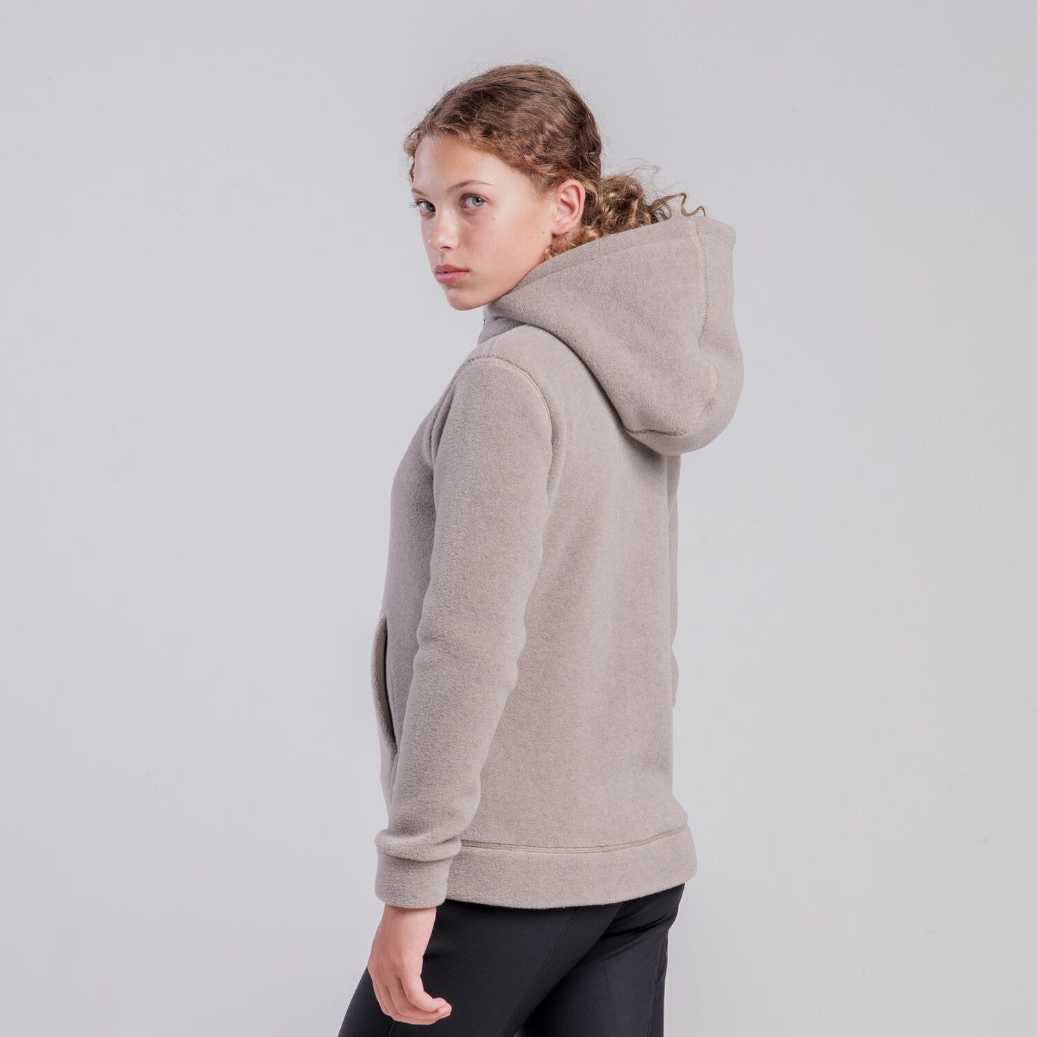 Cavalleria Toscana Unisex children’s hoodie with zip CIPRIA-3