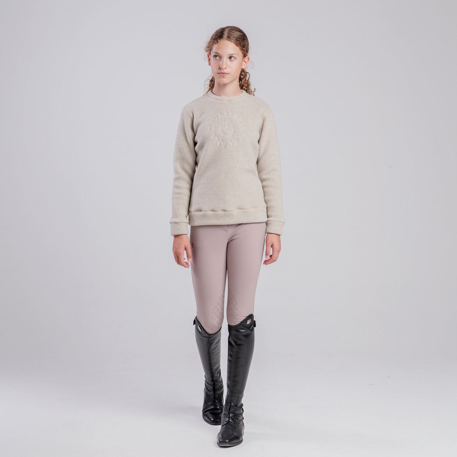 Cavalleria Toscana Unisex children’s crewneck sweatshirt RAINY DAY-1