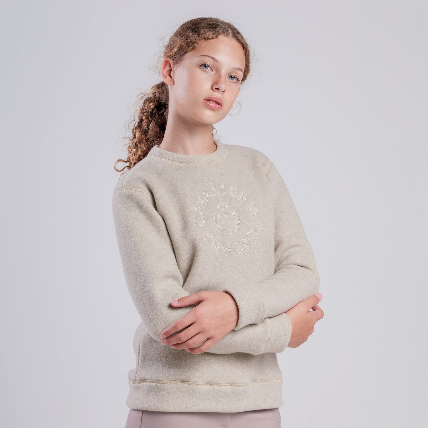 Cavalleria Toscana Unisex children’s crewneck sweatshirt RAINY DAY-2