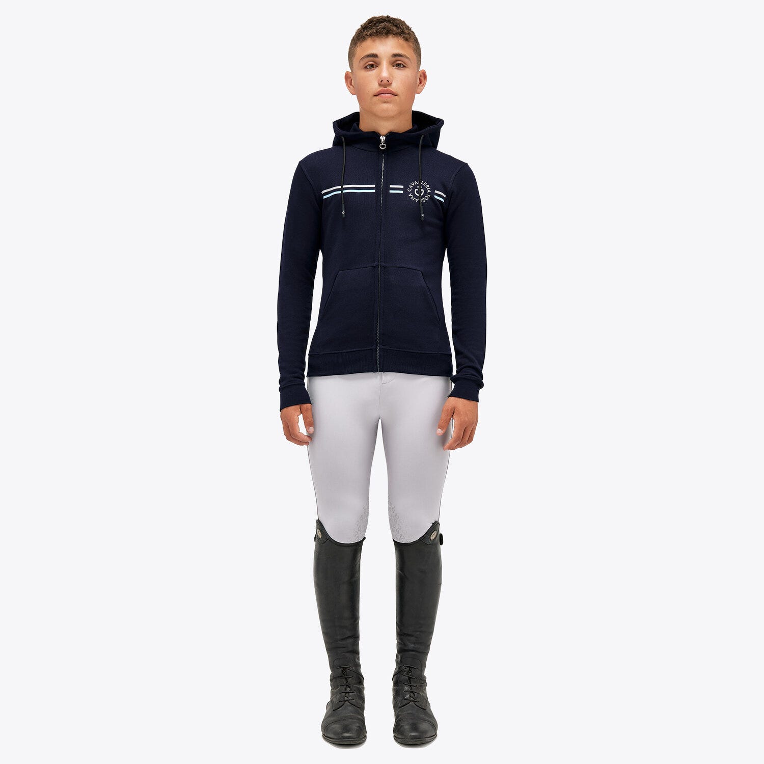 Boy CT Orbit Print Cotton Hoodie