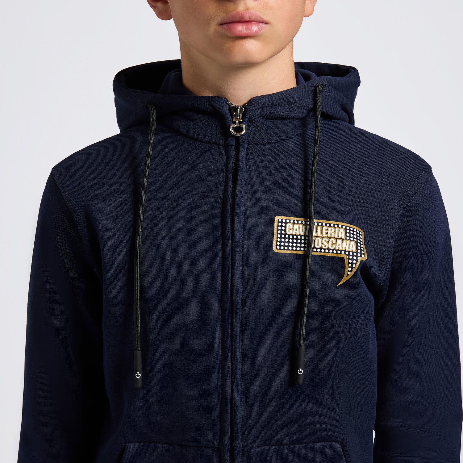 Cavalleria Toscana Cavalleria Toscana Boys' Cotton Hooded Sweatshirt NAVY-3