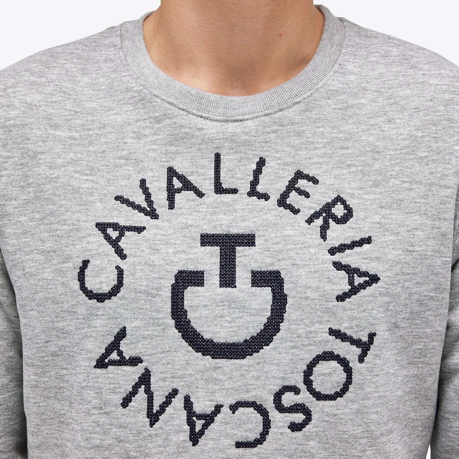 Cavalleria Toscana CT Crew Neck Sweatshirt for Man STONE GREY-4