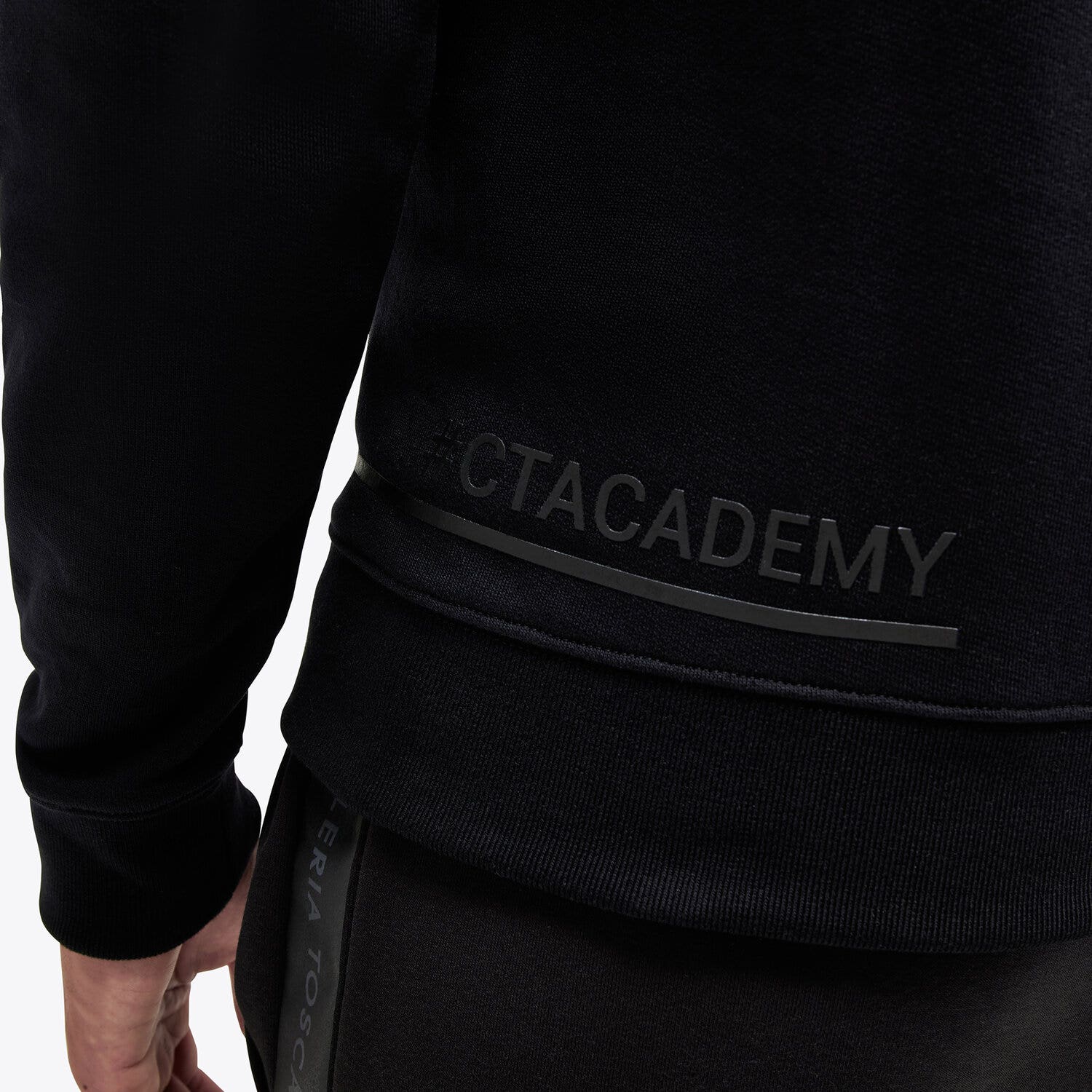 Cavalleria Toscana CT Academy men's cotton crew neck sweatshirt BLACK-8