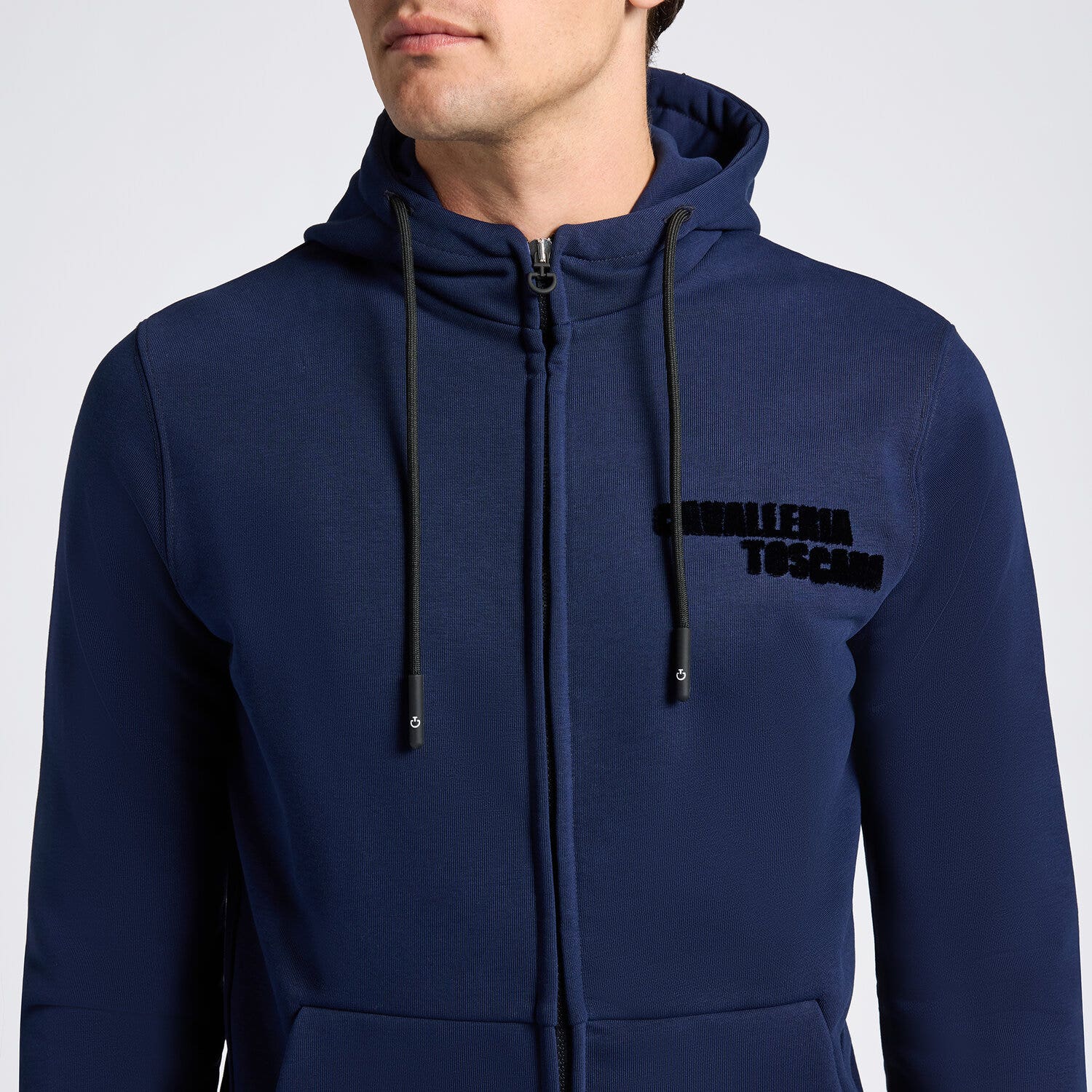 Cavalleria Toscana Cavalleria Toscana Men's Zip Hoodie ROYAL BLUE-3