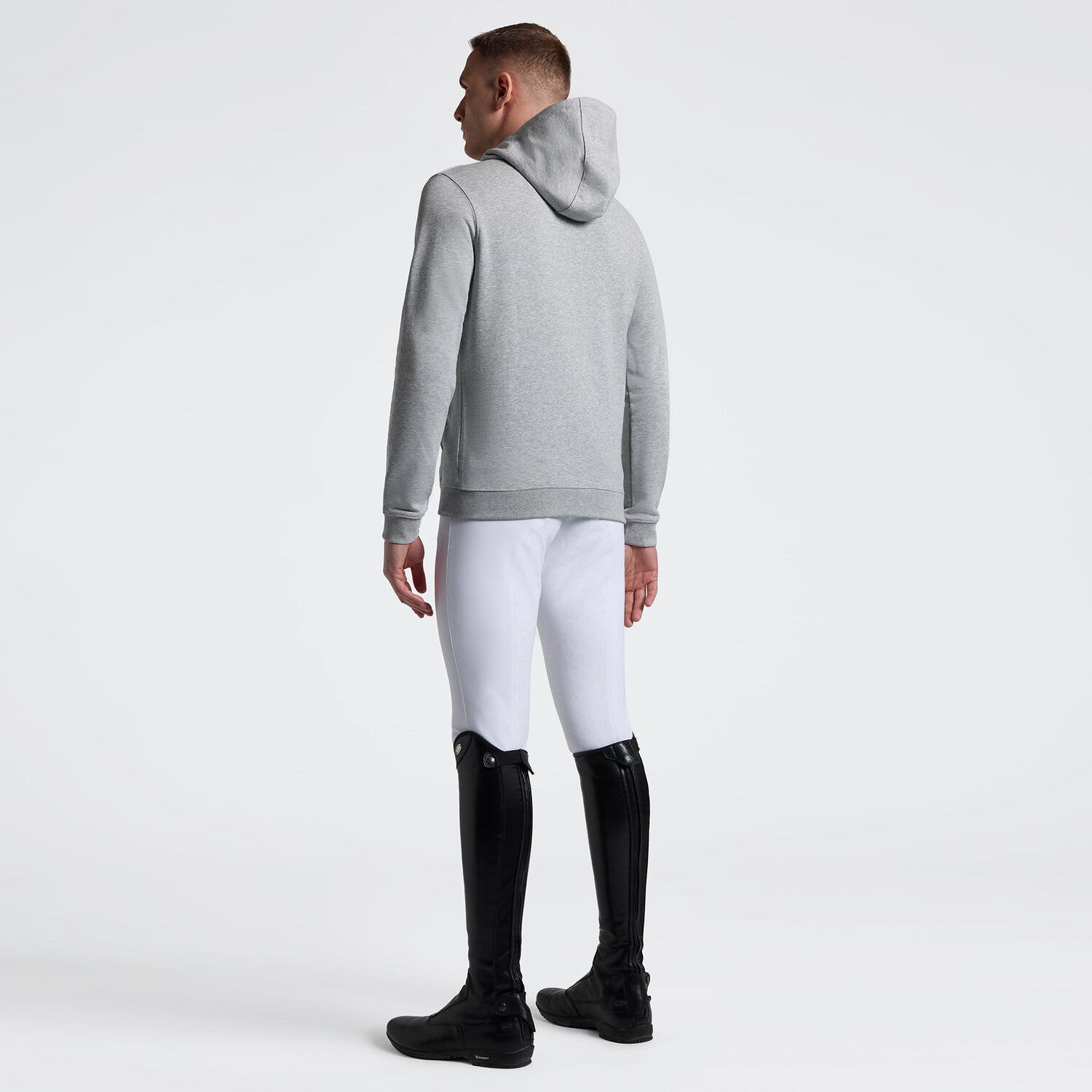 Cavalleria Toscana Cavalleria Toscana Men's Zip Hoodie LIGHT GREY-2