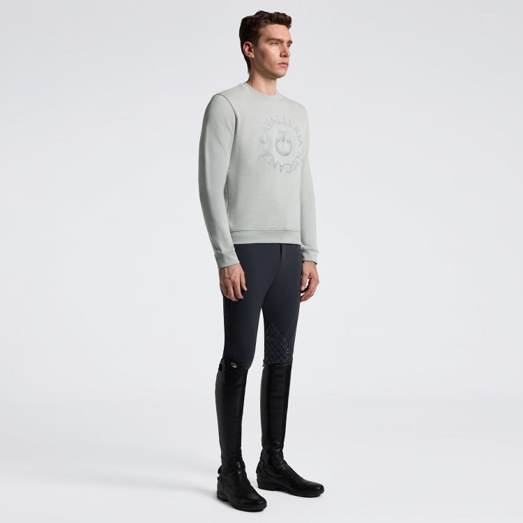 Men's Crew Neck with Embroidered Logo | Cavalleria Toscana