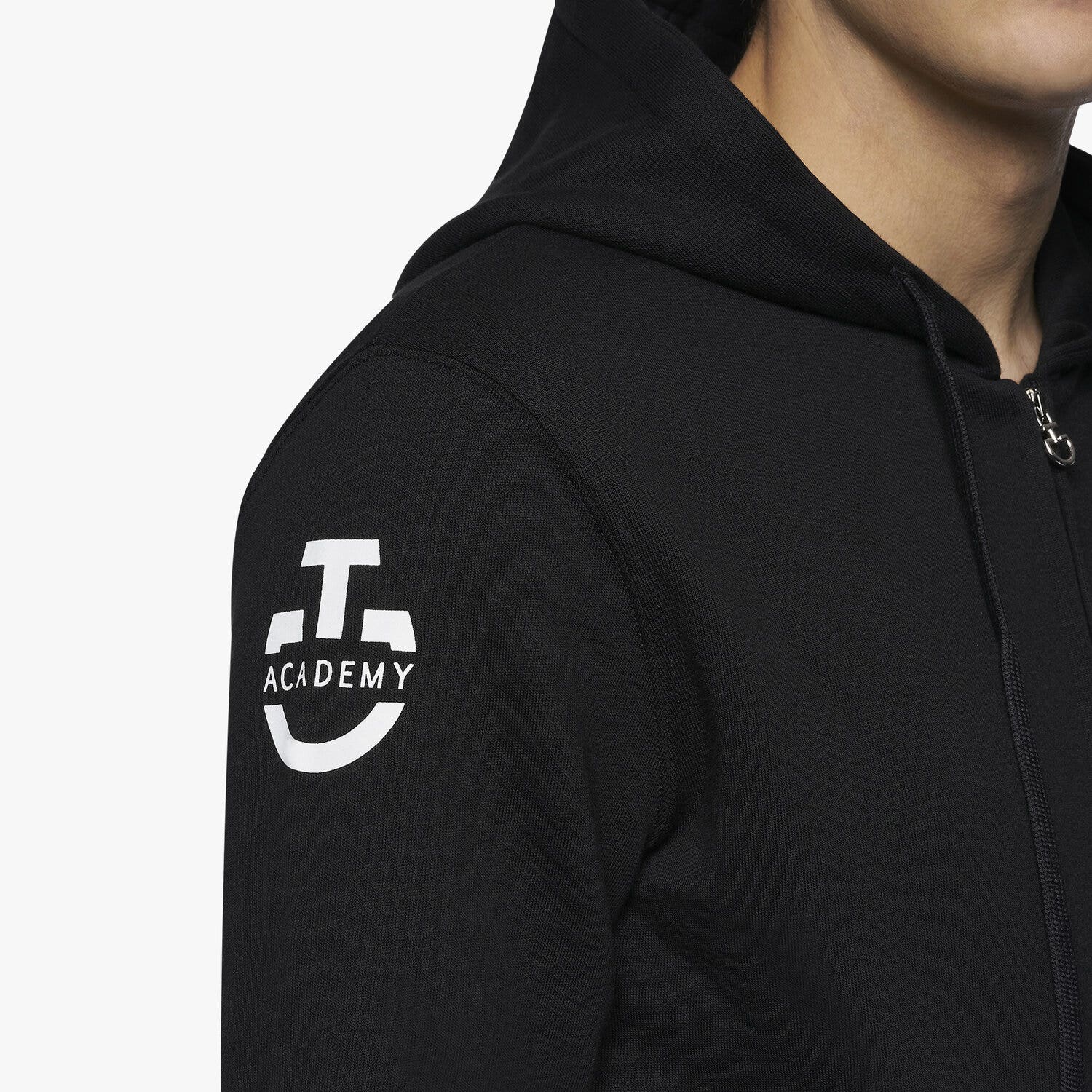 Cavalleria Toscana Men's Zip Sweatshirt BLACK-4