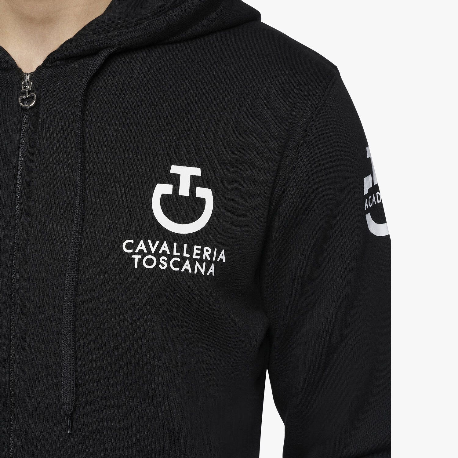 Cavalleria Toscana Men's Zip Sweatshirt BLACK-5