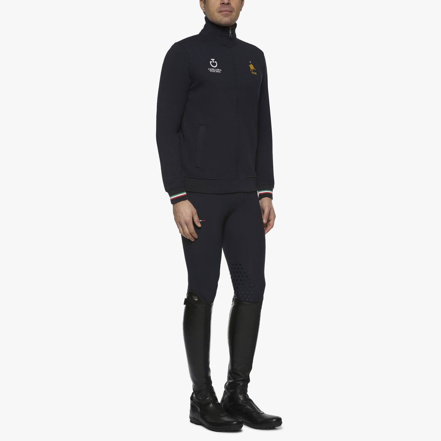 Cavalleria Toscana Men's Fise Sweatshirt NAVY-2