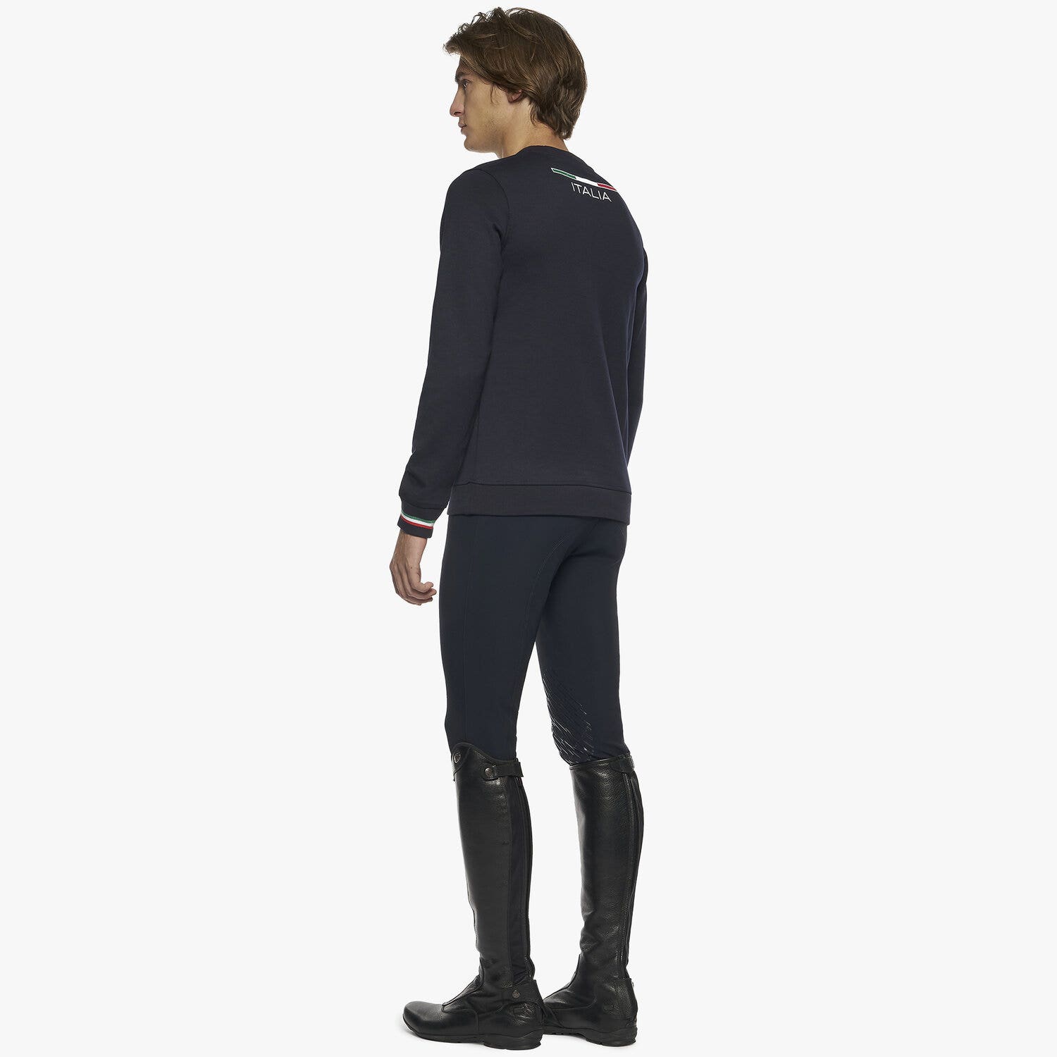 Cavalleria Toscana FISE crewneck sweatshirt NAVY-3