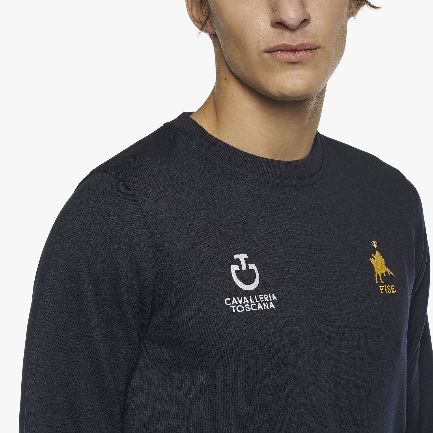 Cavalleria Toscana FISE crewneck sweatshirt NAVY-5