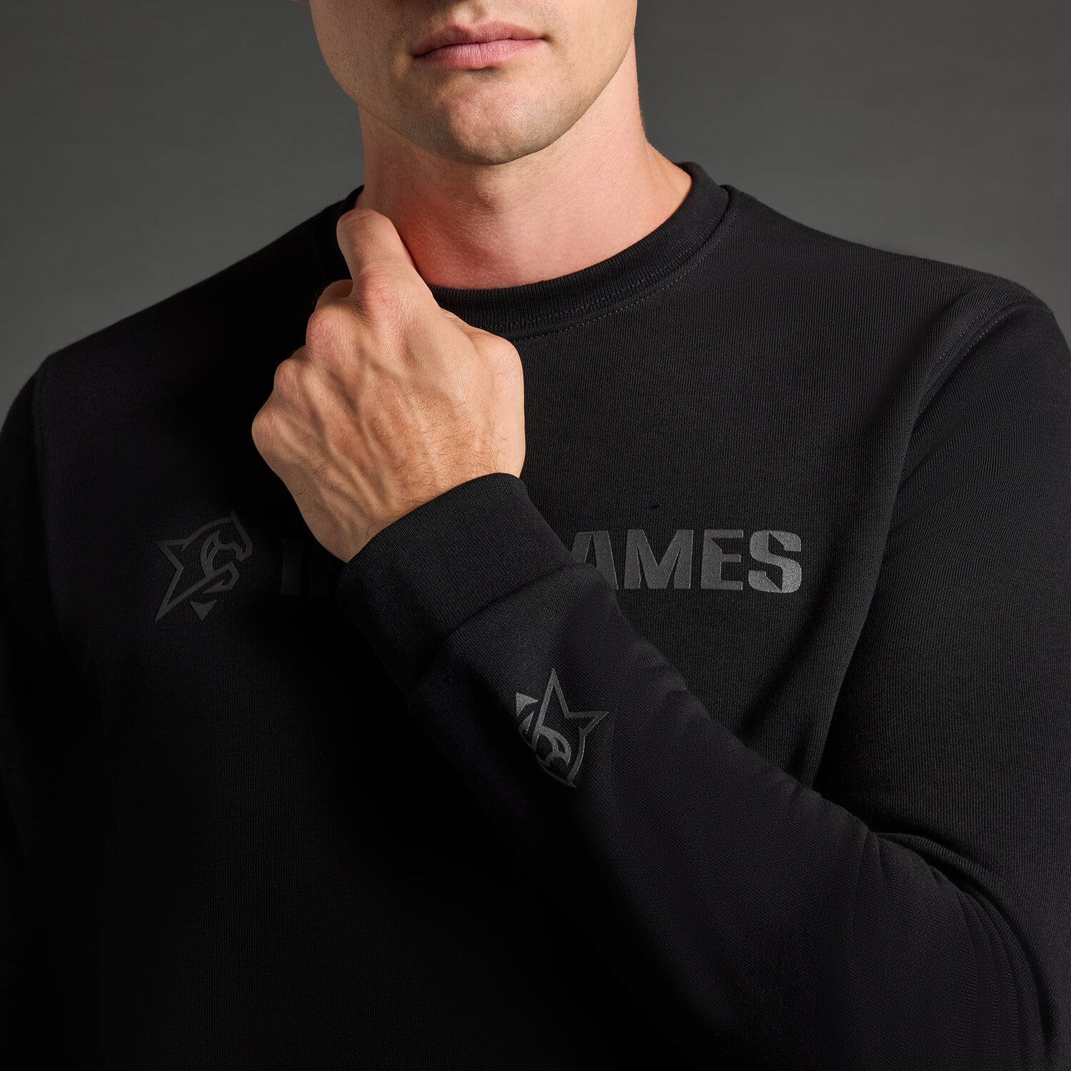 Cavalleria Toscana Men's sweatshirt CT x Iron Dames BLACK-4