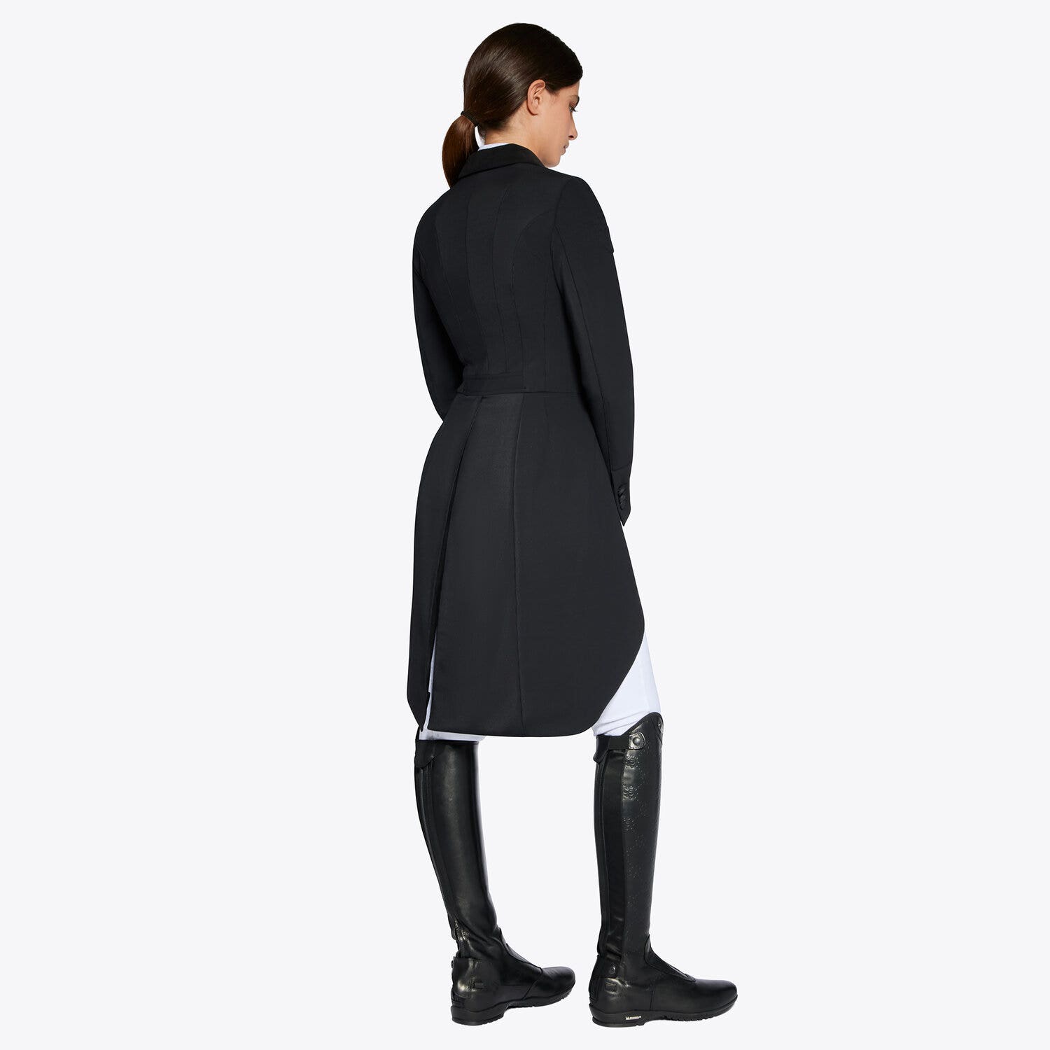 Cavalleria Toscana Women's tailcoat with covered b BLACK-2