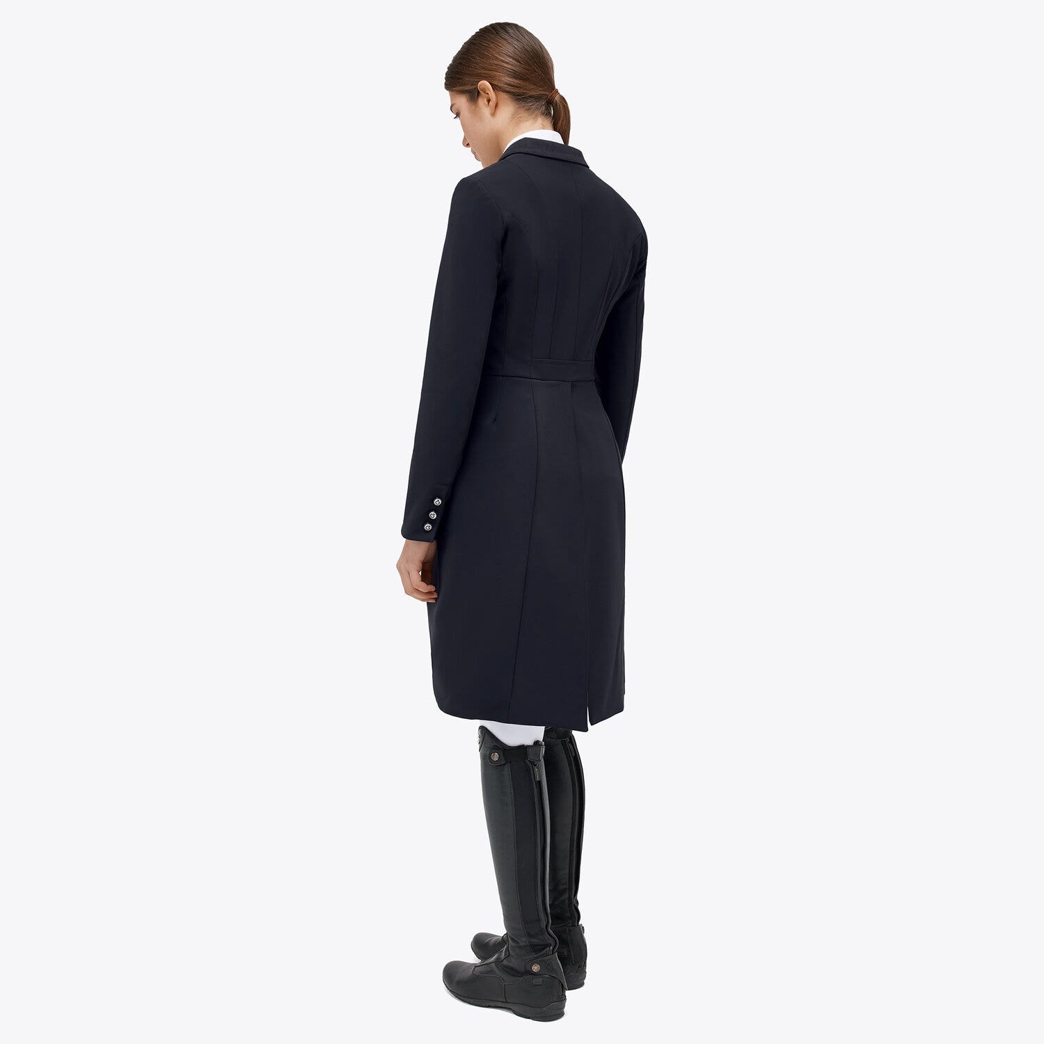 Cavalleria Toscana Women's tailcoat with covered b NAVY-2