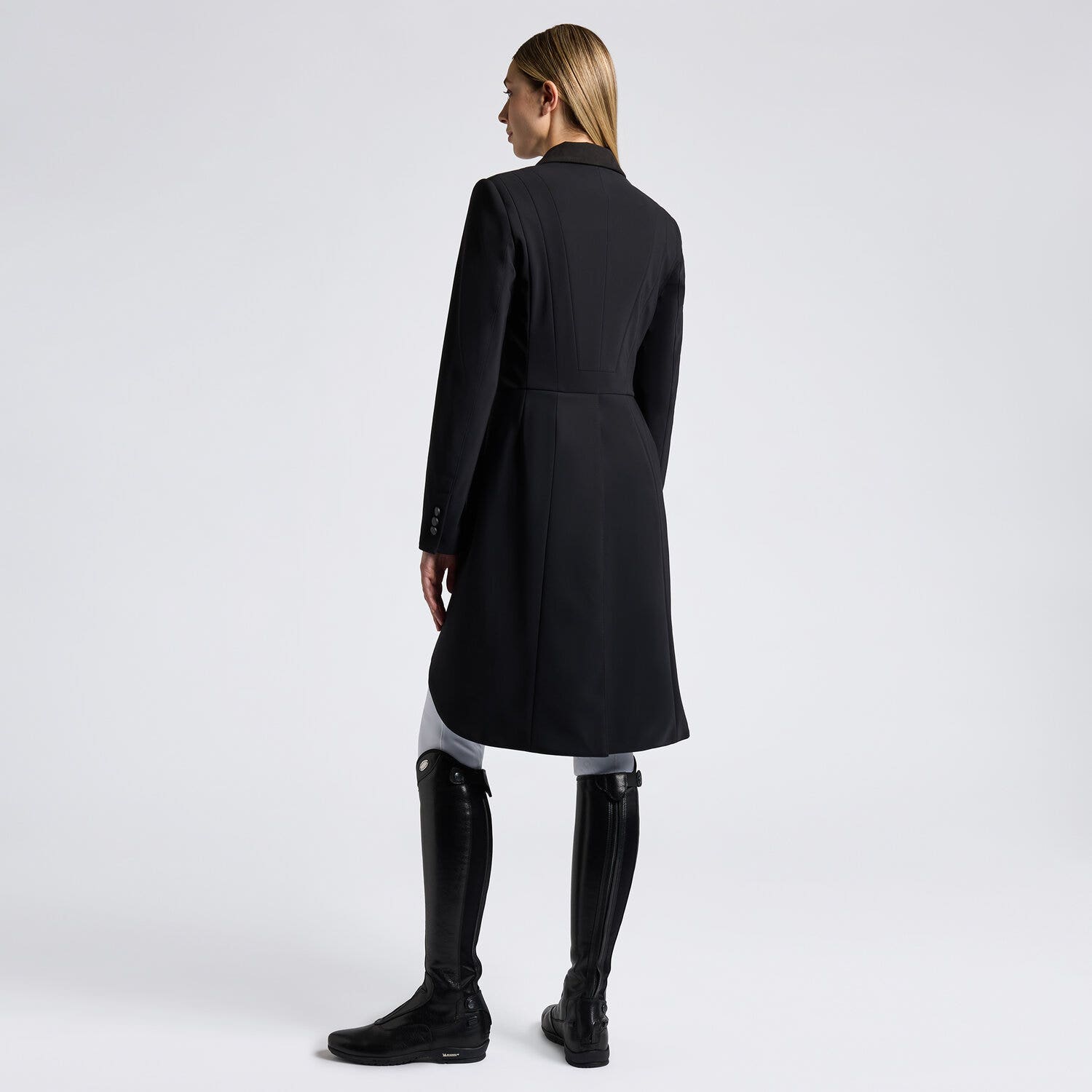 Cavalleria Toscana Women's tailcoat with covered b BLACK-2