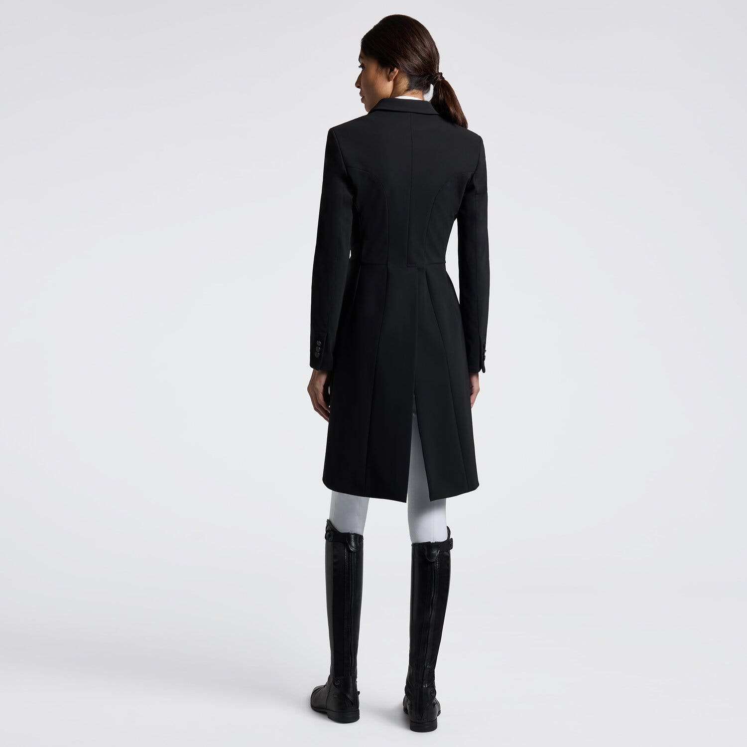Cavalleria Toscana Women's tailcoat with covered buttons BLACK-6130