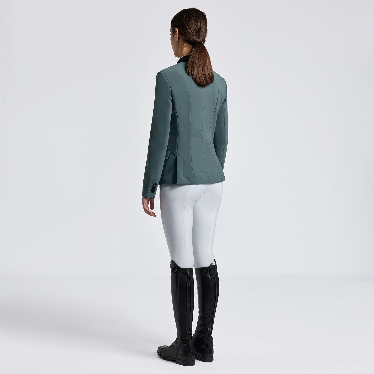 Cavalleria Toscana Girl's competition jacket PETROLEUM-2