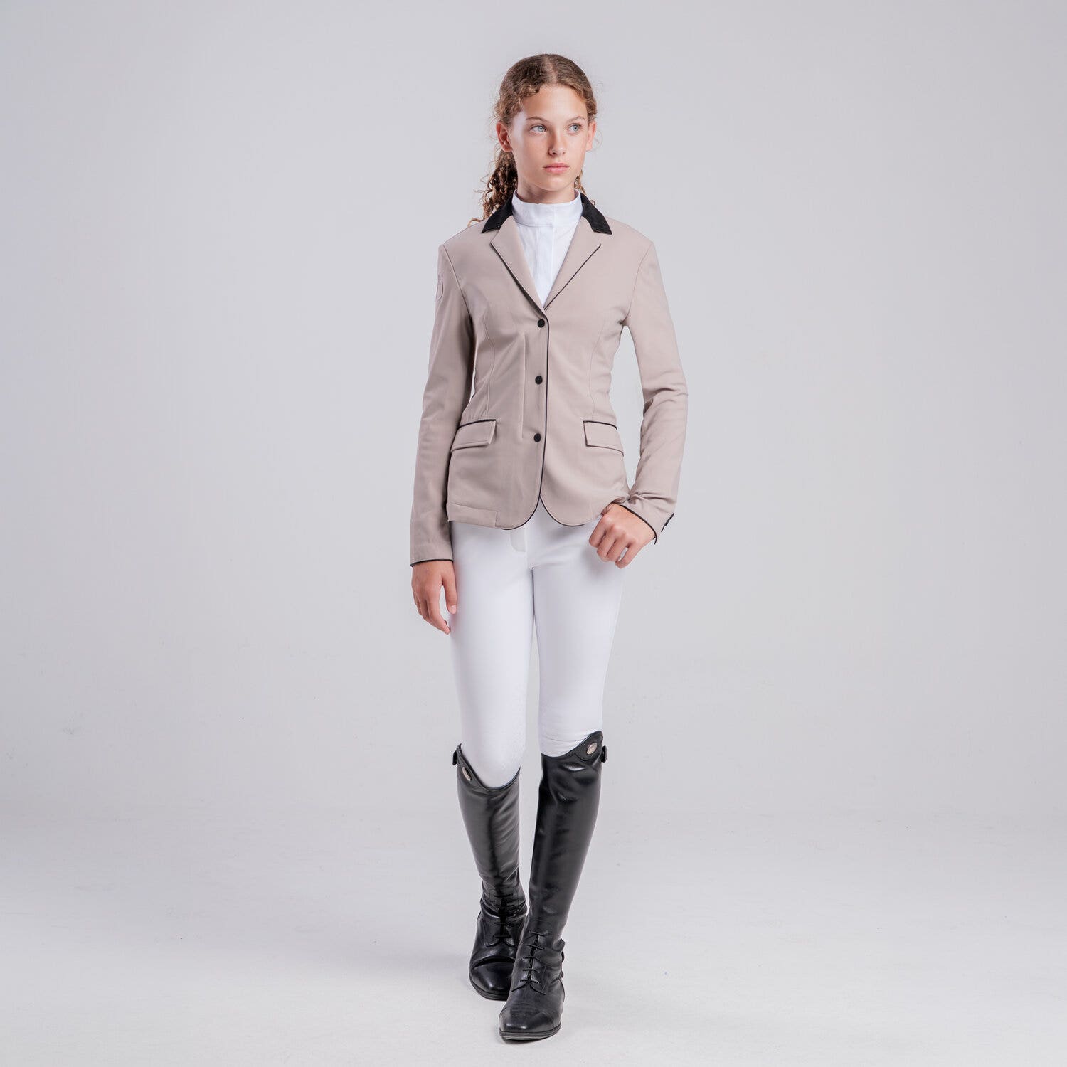 Cavalleria Toscana Girls’ competition jacket with zip CIPRIA-1