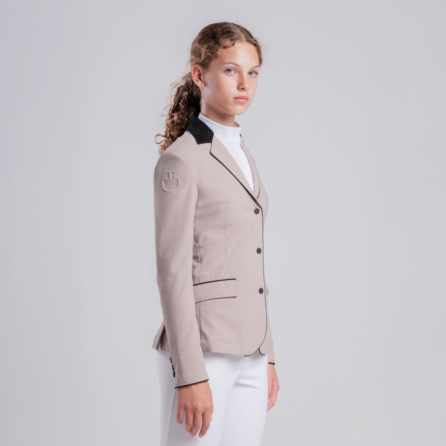 Cavalleria Toscana Girls’ competition jacket with zip CIPRIA-2