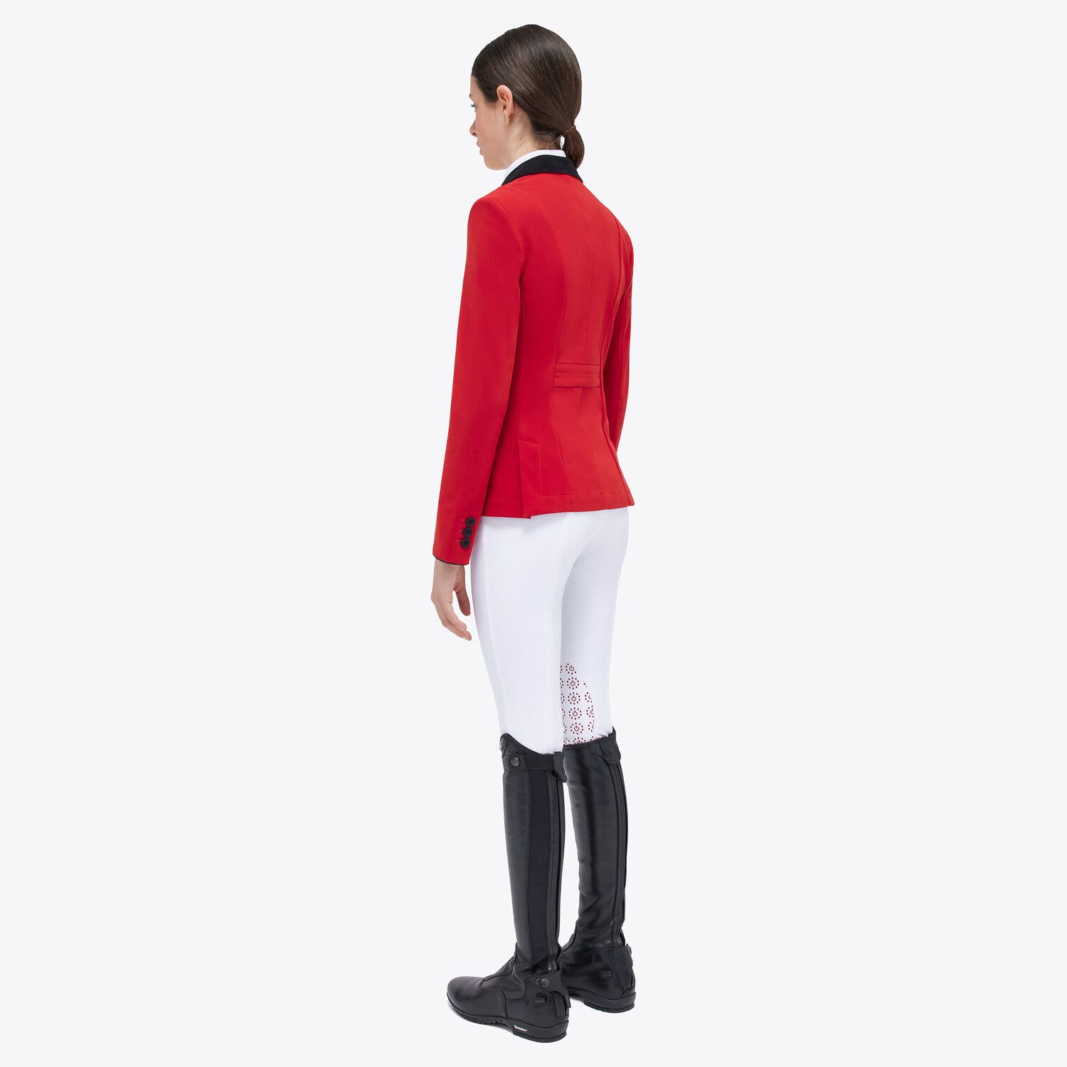 Cavalleria Toscana GP Girl's Zip Competition Jacket RED-2