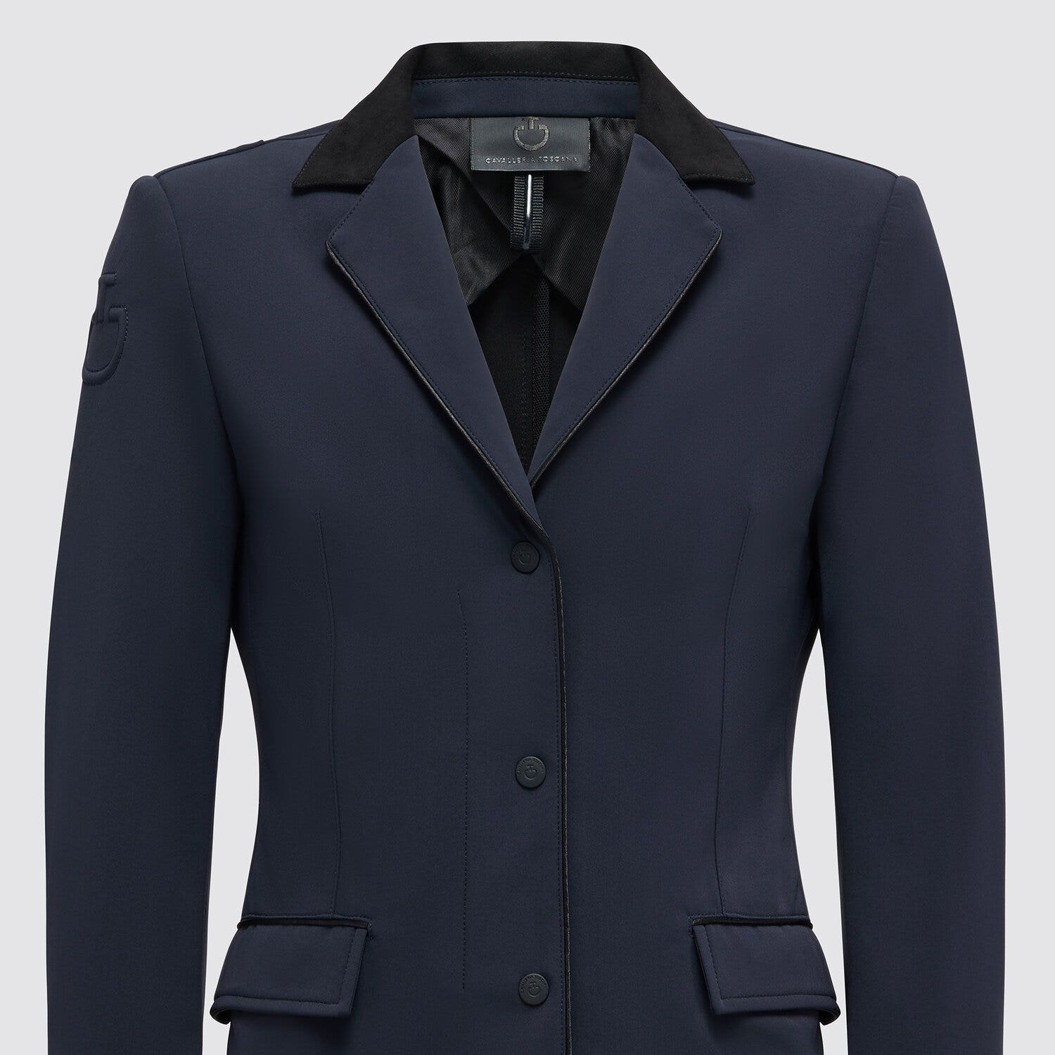 Cavalleria Toscana GP Girl's Zip Competition Jacket NAVY-4