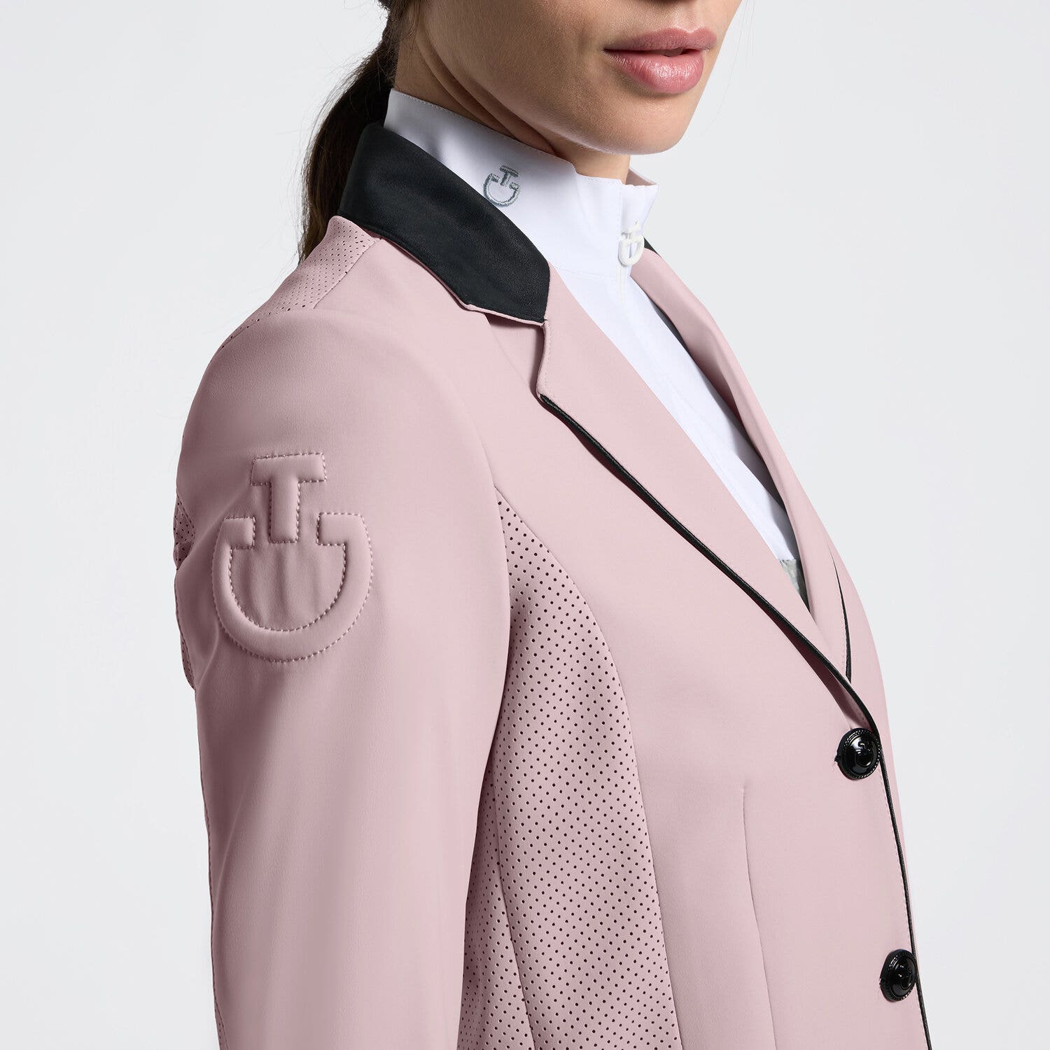 Cavalleria Toscana Women's perforated Competition Jacket with buttons