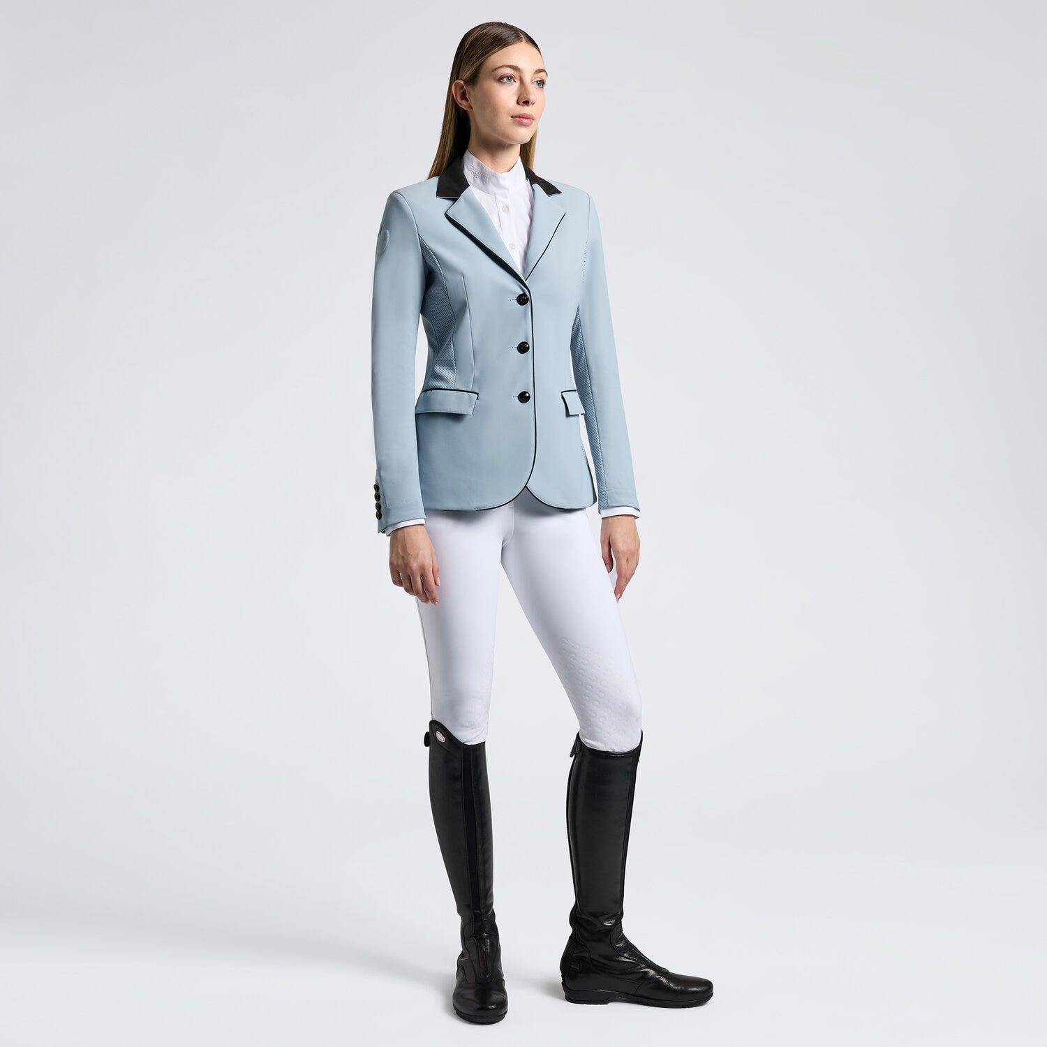 Cavalleria Toscana Women's perforated Competition Jacket with buttons