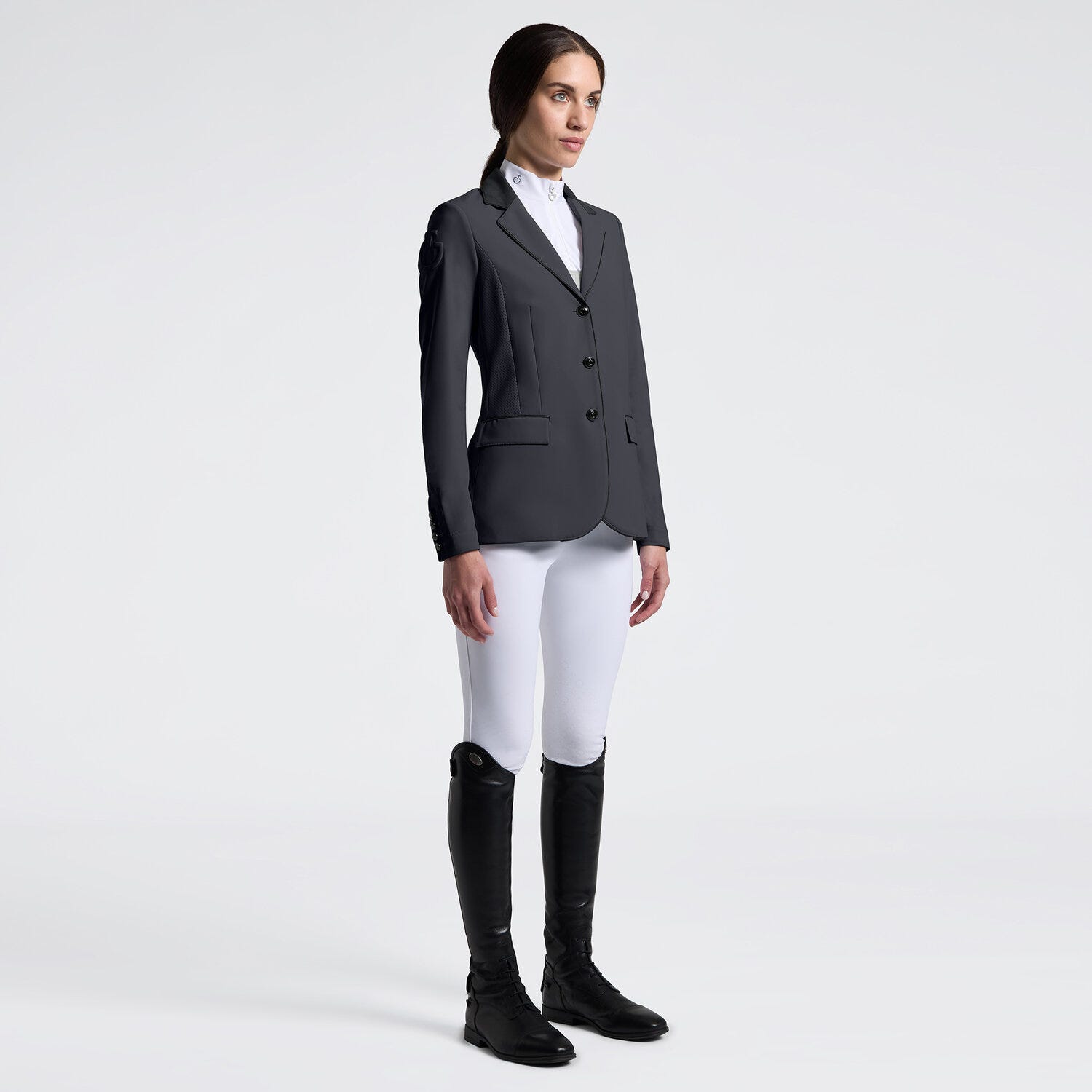 Cavalleria Toscana Women's perforated Competition Jacket with buttons