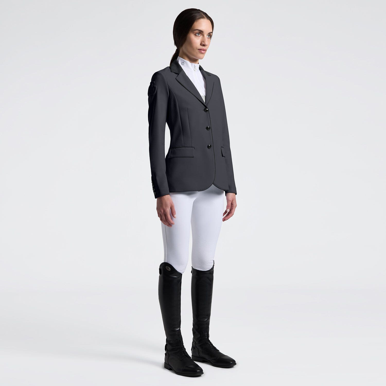 Cavalleria Toscana Women's perforated Competition Jacket with buttons