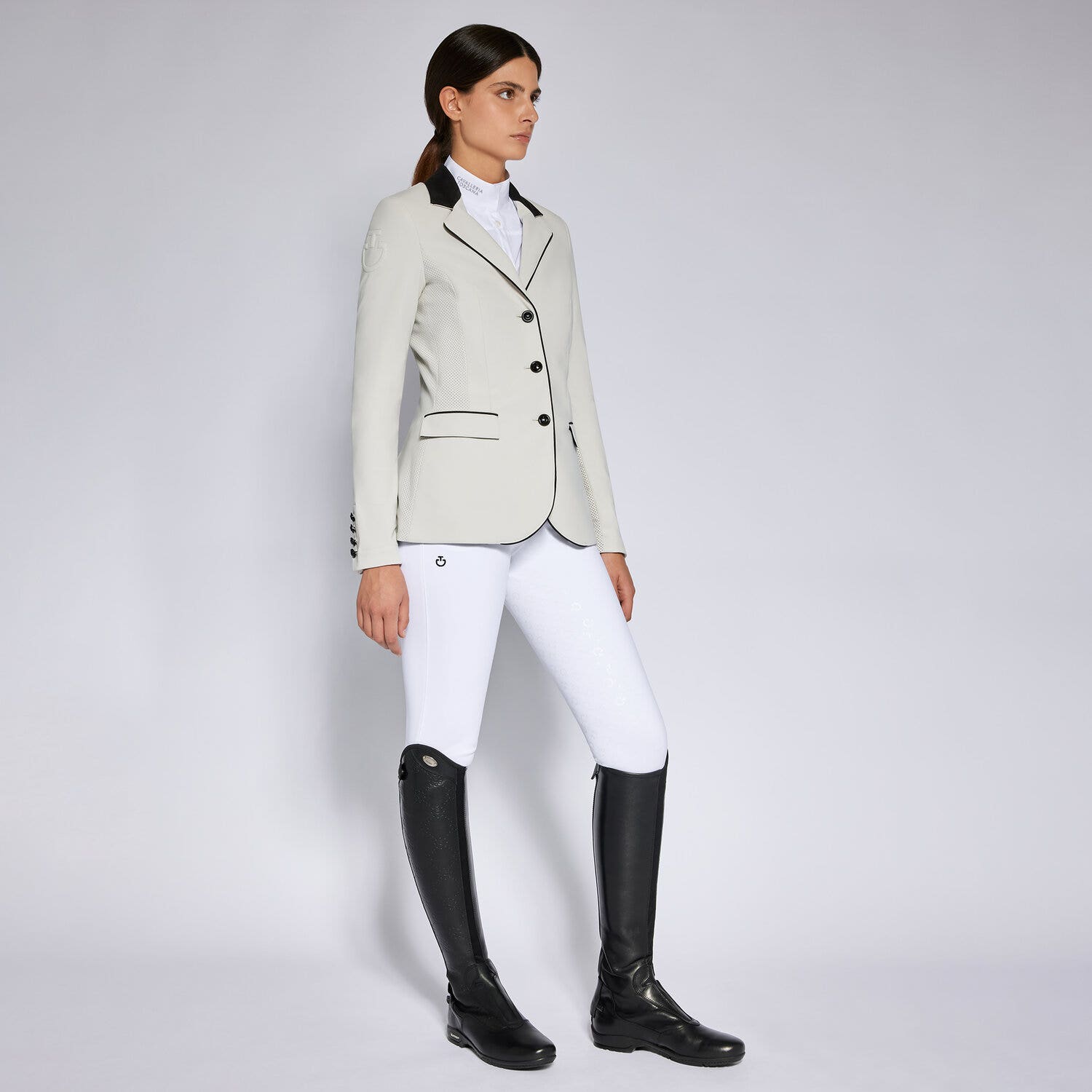 Cavalleria Toscana Women's competition jacket Off-White-1