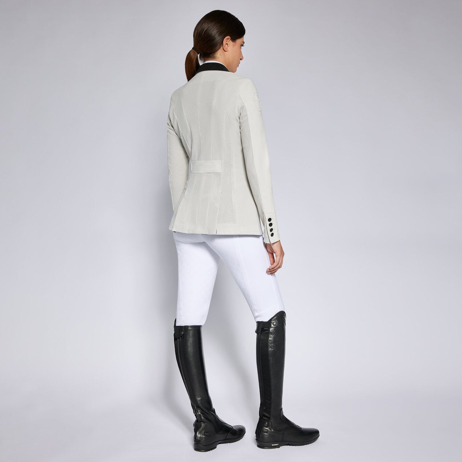 Cavalleria Toscana Women's perforated Competition Jacket with buttons