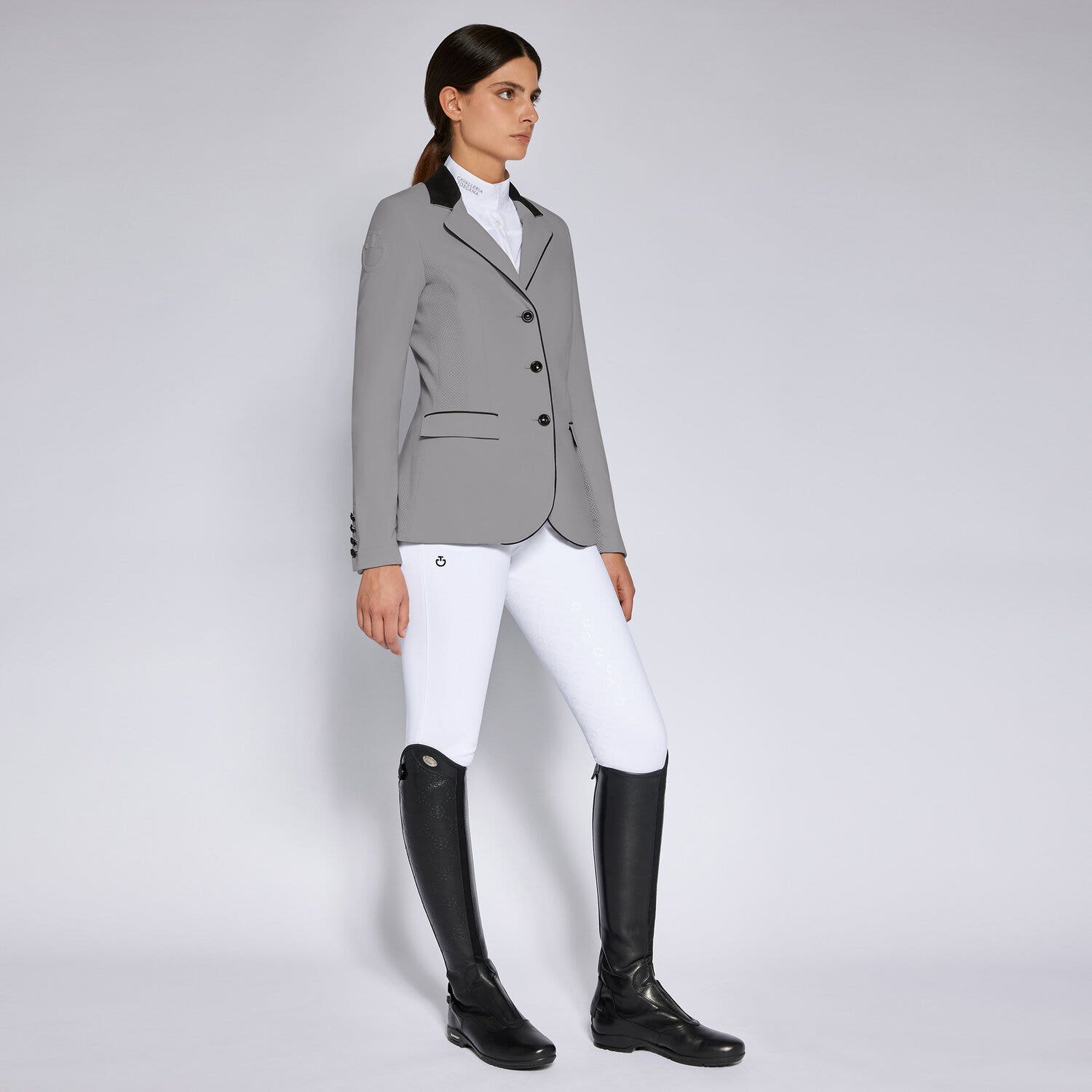 Cavalleria Toscana Women's competition jacket GREY-1