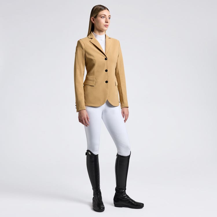 Cavalleria Toscana Women's perforated Competition jacket with buttons